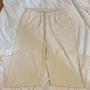 MELLODAY Cream Women's Drawstring Trousers